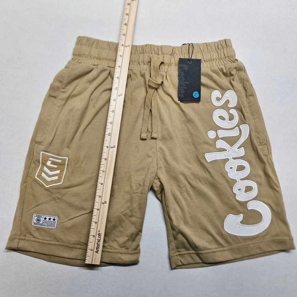 Cookies Smoke Ops Cotton‎ Jersey Knit Shorts Light Khaki Men's Size Small
